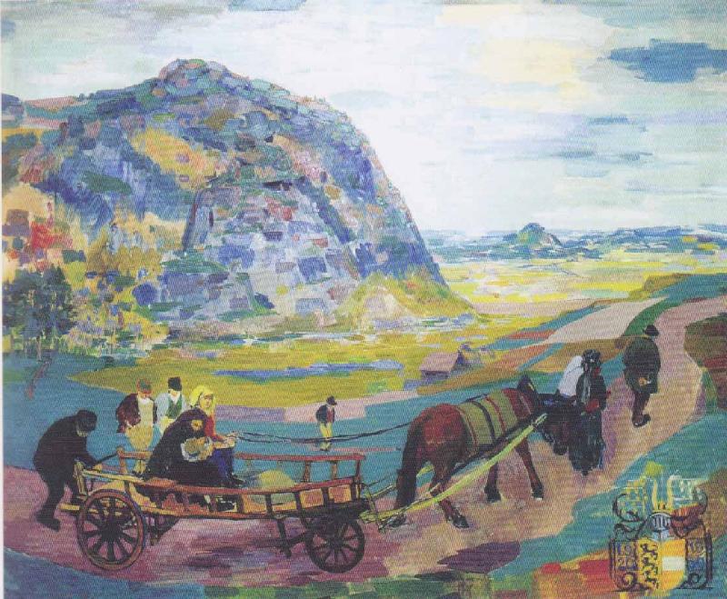 Felix Esterl Painting in memoriam of the Carinthian Plebiscite oil painting image